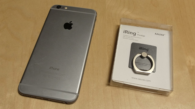 iPhone 6 Plus with iRing