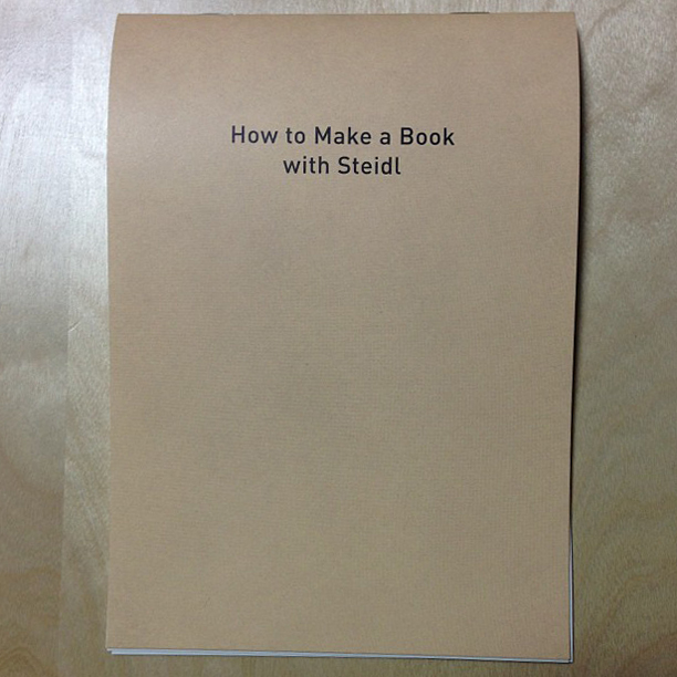 How to Make a Book with Steidl