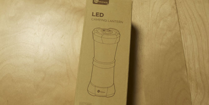 LEDランタンのパッケージ