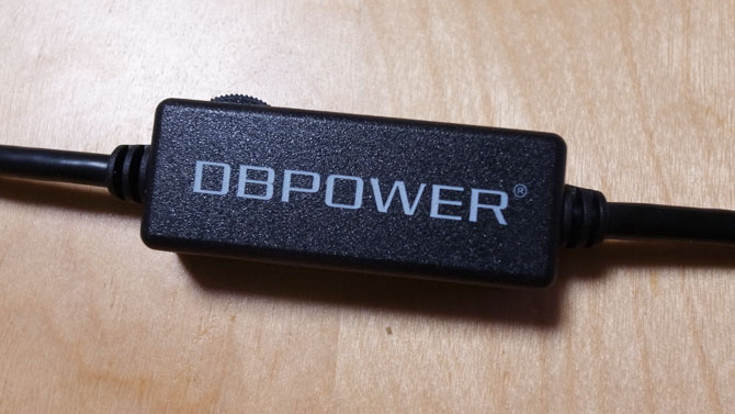 DBPOWER USB内視鏡カメラのリモコン部