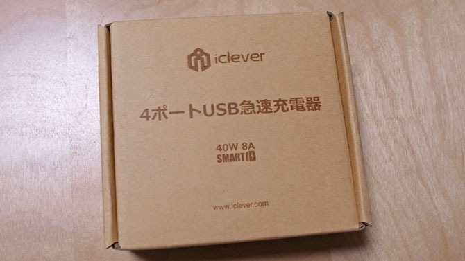 iClever 4ポートUSB急速充電器 パッケージ