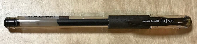 ユニボール シグノ 307 0.38mm　黒