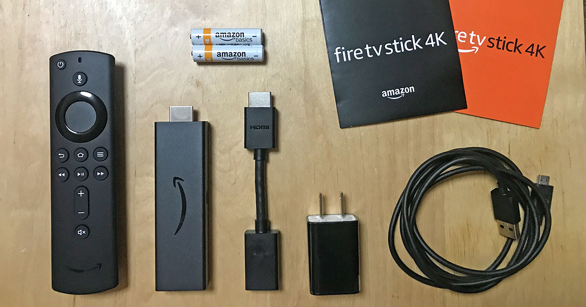 Fire TV Stick 4Kのセット内容